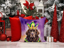 Load image into Gallery viewer, Newfoundland King of Mardi Gras Throw Pillow - 14x14 Decorative Pillow – Art for Your Home &amp; Patio