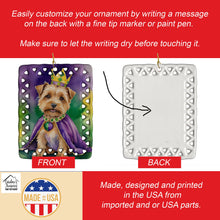 Load image into Gallery viewer, Norfolk Terrier King of Mardi Gras Porcelain Ornament