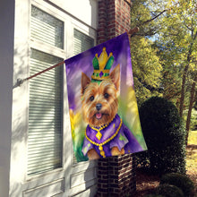 Load image into Gallery viewer, Norwich Terrier King of Mardi Gras House Flag