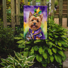 Load image into Gallery viewer, Norwich Terrier King of Mardi Gras Garden Flag - Vibrant Dog-Themed Yard Decor by Caroline's Treasures