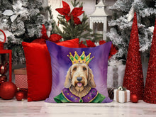 Load image into Gallery viewer, Otterhound King of Mardi Gras Throw Pillow - 14x14 Decorative Pillow – Art for Your Home &amp; Patio