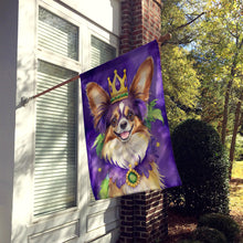 Load image into Gallery viewer, Papillon King of Mardi Gras House Flag