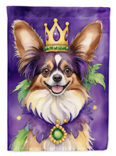 Load image into Gallery viewer, Papillon King of Mardi Gras House Flag
