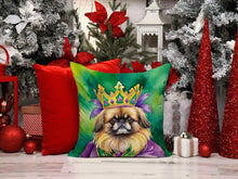 Load image into Gallery viewer, Pekingese King of Mardi Gras Throw Pillow