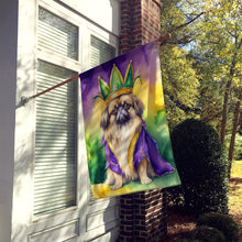 Load image into Gallery viewer, Pekingese King of Mardi Gras House Flag