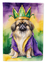 Load image into Gallery viewer, Pekingese King of Mardi Gras House Flag