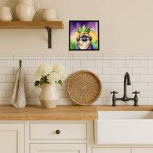 Load image into Gallery viewer, Pekingese King of Mardi Gras Framed Metal Print