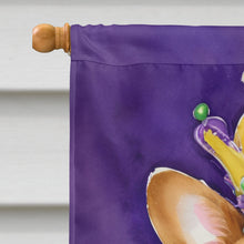 Load image into Gallery viewer, Corgi King of Mardi Gras House Flag