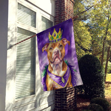 Load image into Gallery viewer, Pit Bull Terrier King of Mardi Gras House Flag