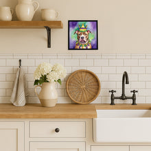 Load image into Gallery viewer, Pit Bull Terrier King of Mardi Gras Framed Metal Print