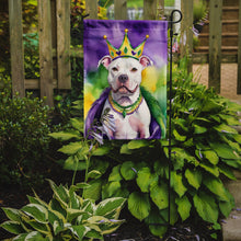 Load image into Gallery viewer, Pit Bull Terrier King of Mardi Gras Garden Flag - Vibrant Dog-Themed Yard Decor by Caroline's Treasures