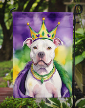 Load image into Gallery viewer, Pit Bull Terrier King of Mardi Gras Garden Flag - Vibrant Dog-Themed Yard Decor by Caroline's Treasures