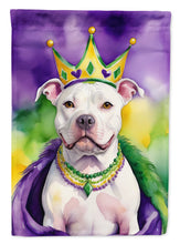 Load image into Gallery viewer, Pit Bull Terrier King of Mardi Gras Garden Flag - Vibrant Dog-Themed Yard Decor by Caroline's Treasures
