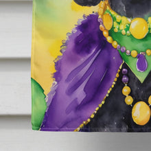 Load image into Gallery viewer, Black Poodle King of Mardi Gras House Flag