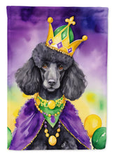Load image into Gallery viewer, Black Poodle King of Mardi Gras Garden Flag - Vibrant Dog-Themed Yard Decor by Caroline's Treasures