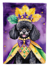 Load image into Gallery viewer, Black Poodle King of Mardi Gras Garden Flag - Vibrant Dog-Themed Yard Decor by Caroline's Treasures