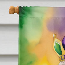 Load image into Gallery viewer, Chocolate Poodle King of Mardi Gras House Flag