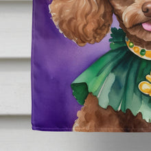 Load image into Gallery viewer, Poodle King of Mardi Gras House Flag