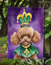 Load image into Gallery viewer, Poodle King of Mardi Gras Garden Flag - Vibrant Dog-Themed Yard Decor by Caroline's Treasures