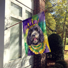 Load image into Gallery viewer, Portuguese Water Dog King of Mardi Gras House Flag