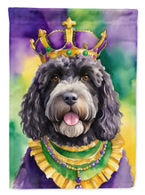 Load image into Gallery viewer, Portuguese Water Dog King of Mardi Gras House Flag
