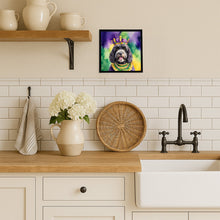 Load image into Gallery viewer, Portuguese Water Dog King of Mardi Gras Framed Metal Print