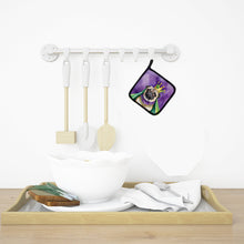 Load image into Gallery viewer, Pug King of Mardi Gras Pot Holders - Set of 2 Decorative Kitchen Helpers | Made in the USA