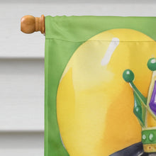 Load image into Gallery viewer, Pug King of Mardi Gras House Flag