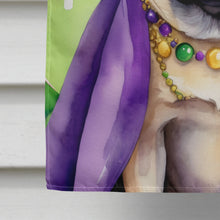 Load image into Gallery viewer, Pug King of Mardi Gras House Flag