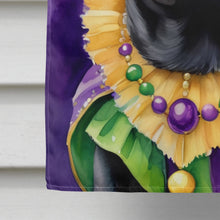 Load image into Gallery viewer, Black Pug King of Mardi Gras House Flag