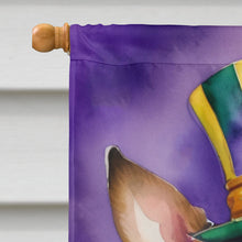 Load image into Gallery viewer, Rat Terrier King of Mardi Gras House Flag