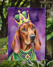 Load image into Gallery viewer, Redbone Coonhound King of Mardi Gras Garden Flag - Vibrant Dog-Themed Yard Decor by Caroline's Treasures