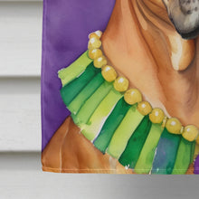 Load image into Gallery viewer, Rhodesian Ridgeback King of Mardi Gras House Flag