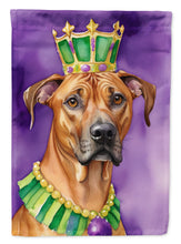 Load image into Gallery viewer, Rhodesian Ridgeback King of Mardi Gras House Flag