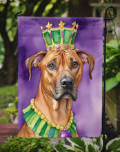 Load image into Gallery viewer, Rhodesian Ridgeback King of Mardi Gras Garden Flag - Vibrant Dog-Themed Yard Decor by Caroline's Treasures