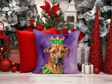 Load image into Gallery viewer, Rhodesian Ridgeback King of Mardi Gras Throw Pillow
