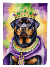 Load image into Gallery viewer, Rottweiler King of Mardi Gras Garden Flag - Vibrant Dog-Themed Yard Decor by Caroline's Treasures