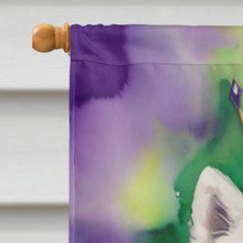 Load image into Gallery viewer, Samoyed King of Mardi Gras House Flag