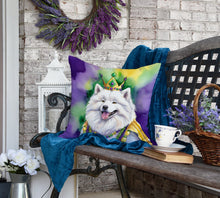 Load image into Gallery viewer, Samoyed King of Mardi Gras Throw Pillow