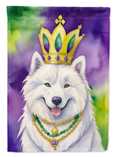 Load image into Gallery viewer, Samoyed King of Mardi Gras House Flag