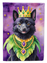 Load image into Gallery viewer, Schipperke King of Mardi Gras House Flag
