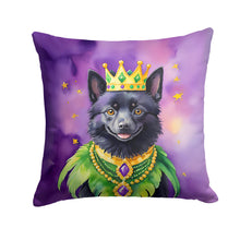 Load image into Gallery viewer, Schipperke King of Mardi Gras Throw Pillow