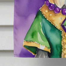 Load image into Gallery viewer, Schnauzer King of Mardi Gras House Flag