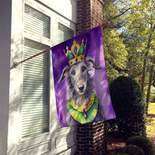 Load image into Gallery viewer, Scottish Deerhound King of Mardi Gras House Flag