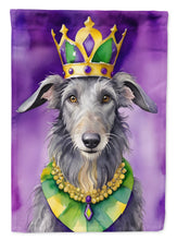 Load image into Gallery viewer, Scottish Deerhound King of Mardi Gras House Flag