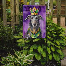 Load image into Gallery viewer, Scottish Deerhound King of Mardi Gras Garden Flag - Vibrant Dog-Themed Yard Decor by Caroline's Treasures