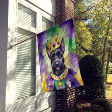 Load image into Gallery viewer, Scottish Terrier King of Mardi Gras House Flag