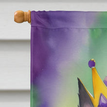 Load image into Gallery viewer, Scottish Terrier King of Mardi Gras House Flag