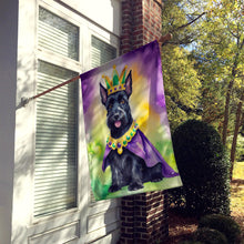 Load image into Gallery viewer, Scottish Terrier King of Mardi Gras House Flag