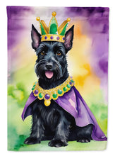 Load image into Gallery viewer, Scottish Terrier King of Mardi Gras House Flag